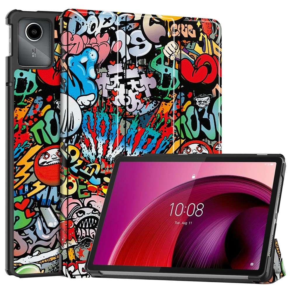 Lenovo Tab M11 - Tri-Fold Fodral, graffiti