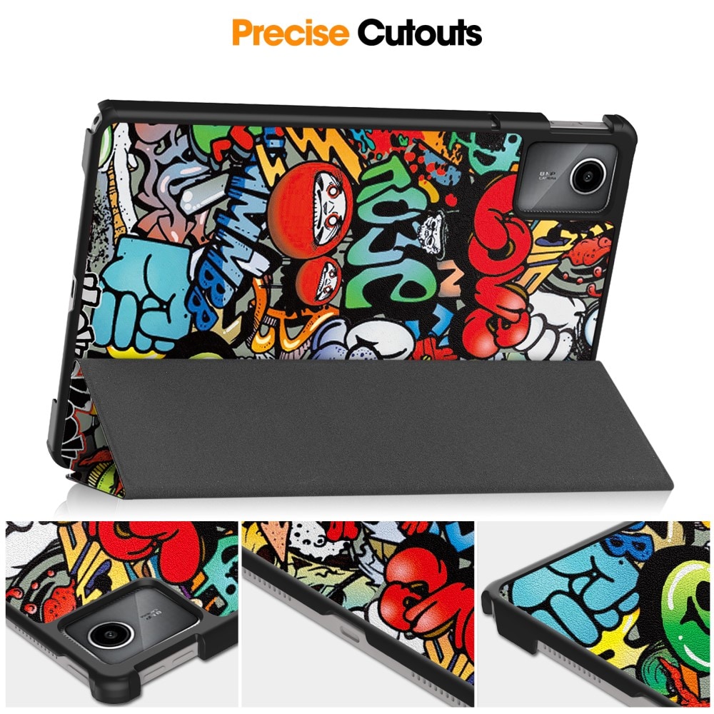 Lenovo Tab M11 - Tri-Fold Fodral, graffiti