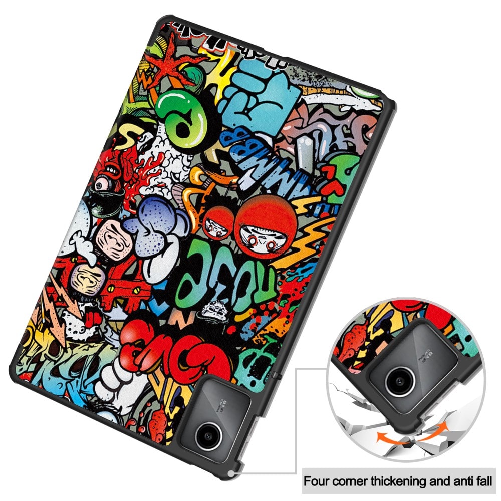 Lenovo Tab M11 - Tri-Fold Fodral, graffiti