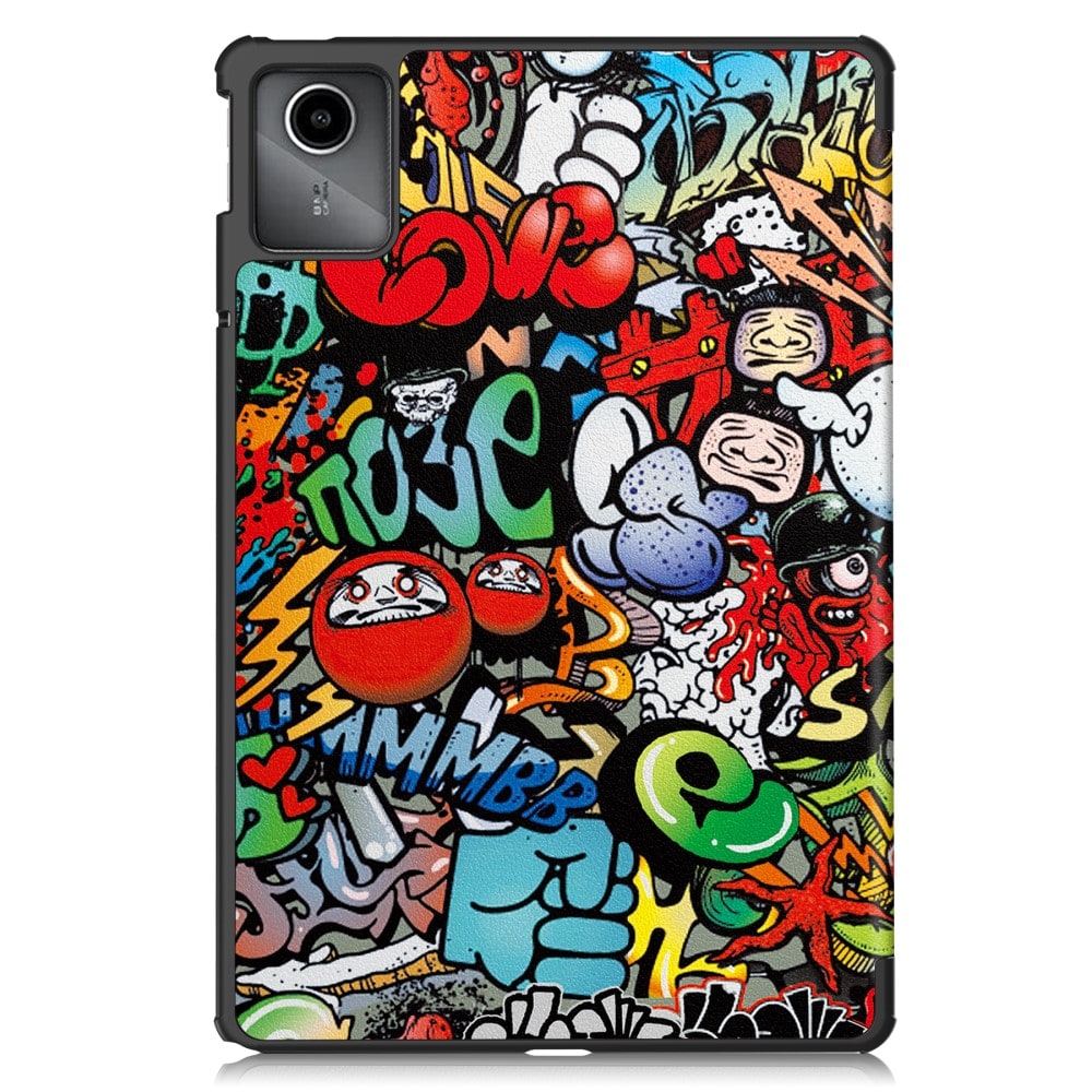 Lenovo Tab M11 - Tri-Fold Fodral, graffiti