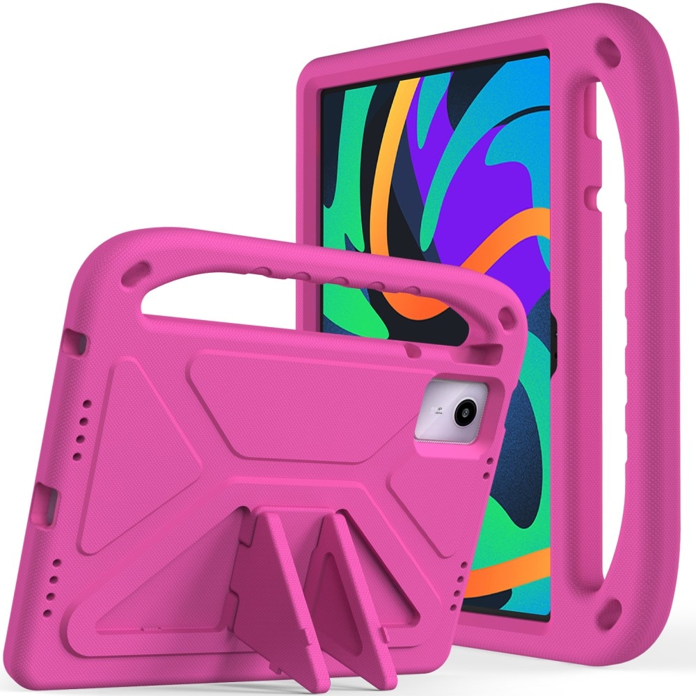Lenovo Tab M11 Stöttåligt skal/fodral med handtag - Perfekt för barn, rosa