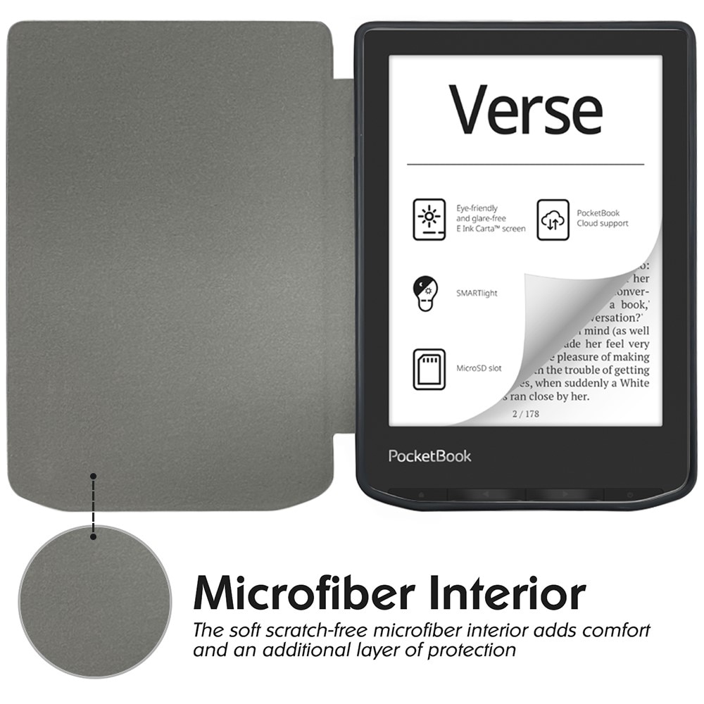 PocketBook Verse Pro Skyddande fodral, svart