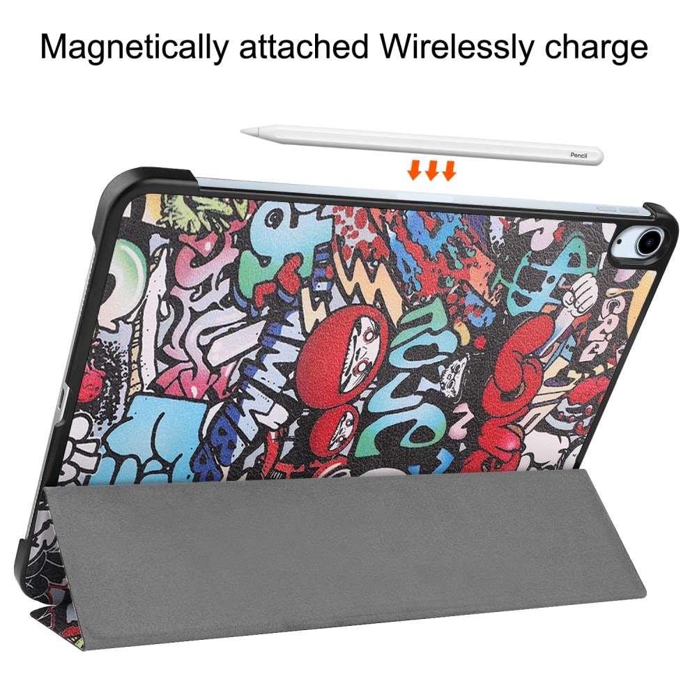 iPad Air 11 6th Gen (2024) - Tri-Fold Fodral, graffiti