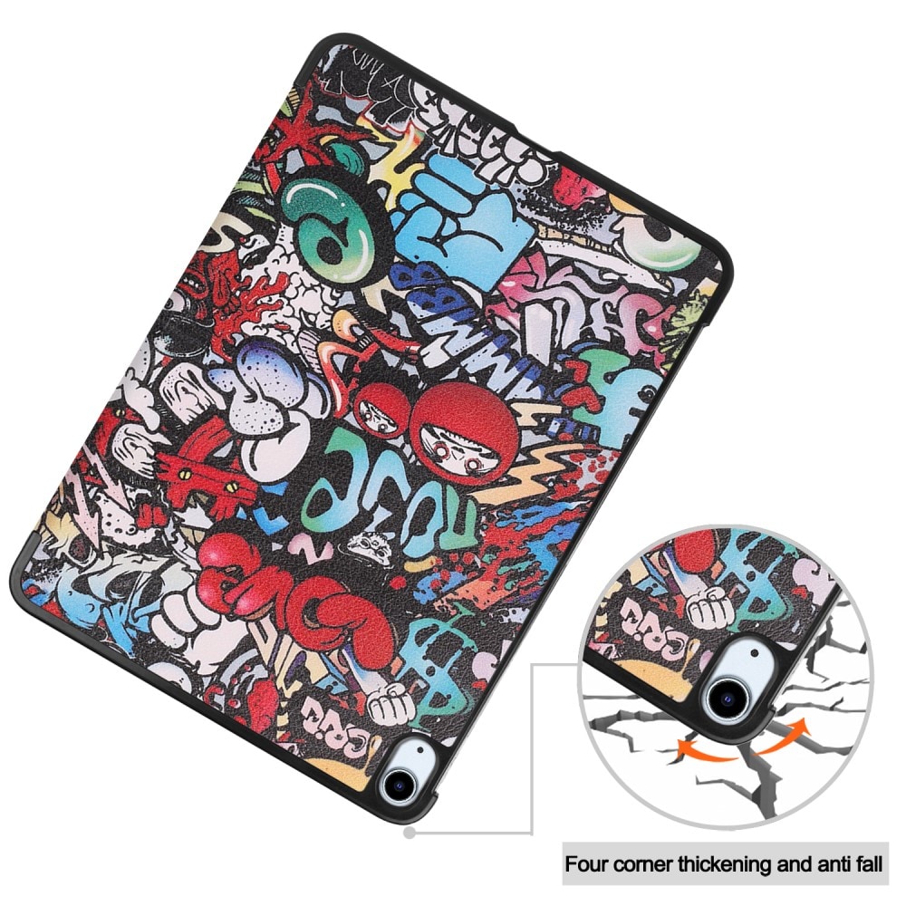 iPad Air 11 6th Gen (2024) - Tri-Fold Fodral, graffiti