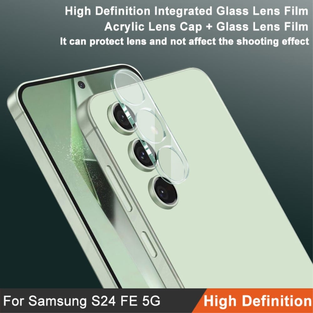 Samsung Galaxy S24 FE Kameraskydd i glas, Genomskinlig