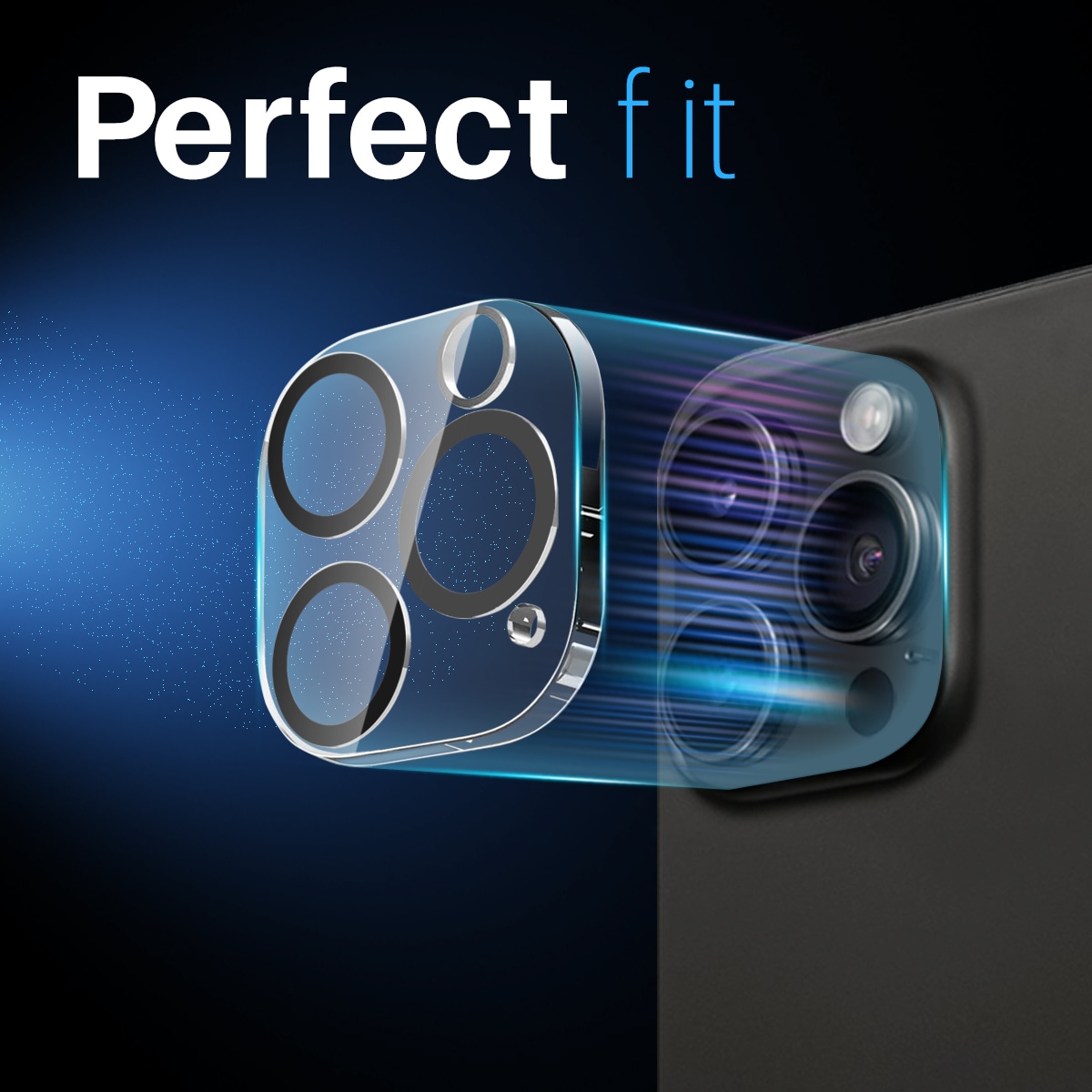 iPhone 16 Pro Max 2-pack Kameraskydd i härdat glas