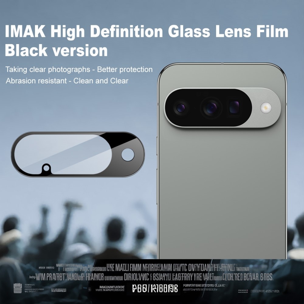 Google Pixel 10 Kameraskydd i glas, Svart