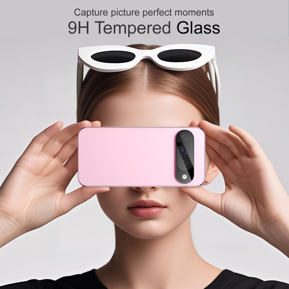 Google Pixel 10 Kameraskydd i glas, Svart