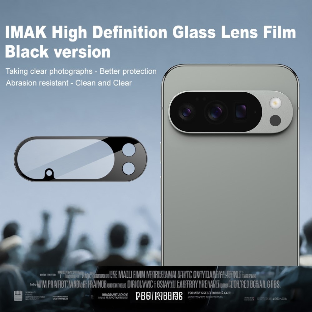 Google Pixel 10 Pro Kameraskydd i glas, Svart