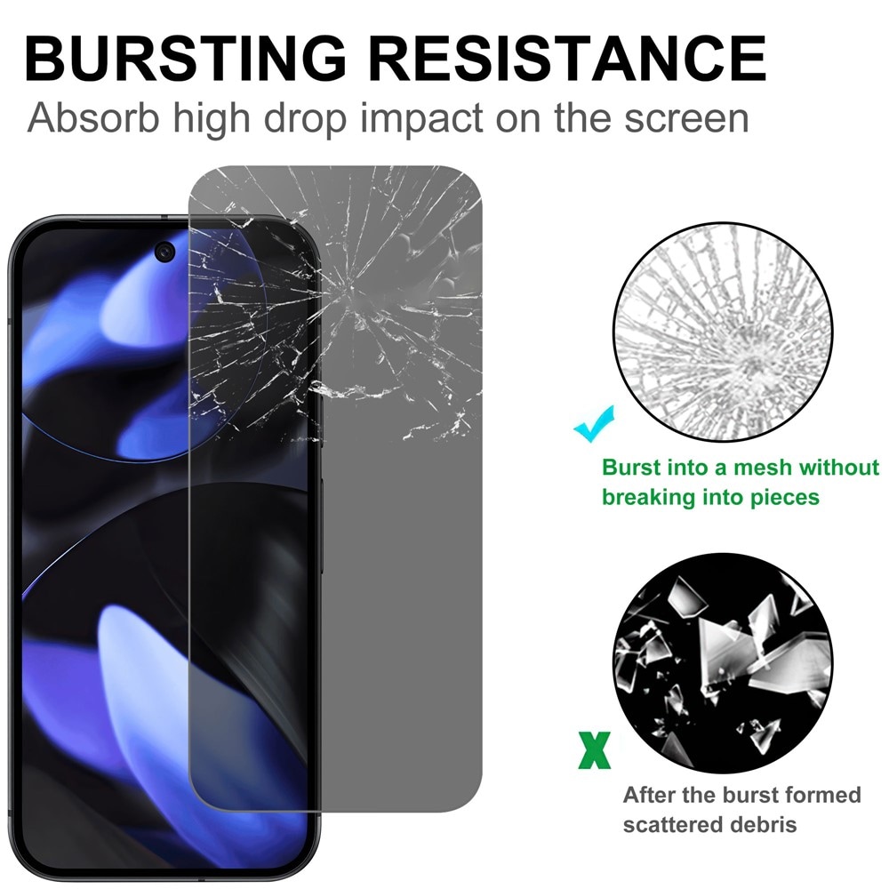 Google Pixel 10 Anti-spy skärmskydd i glas
