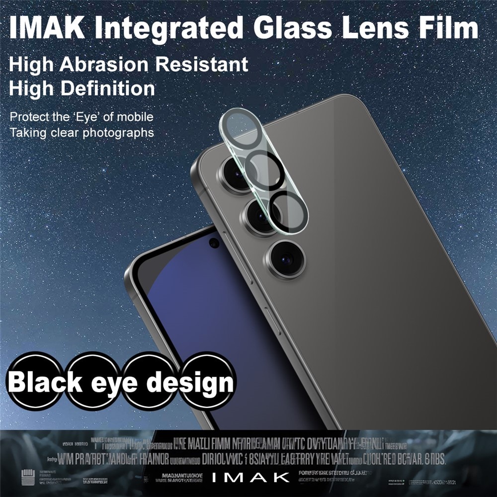 Samsung Galaxy S25 FE Kameraskydd i glas, Genomskinlig