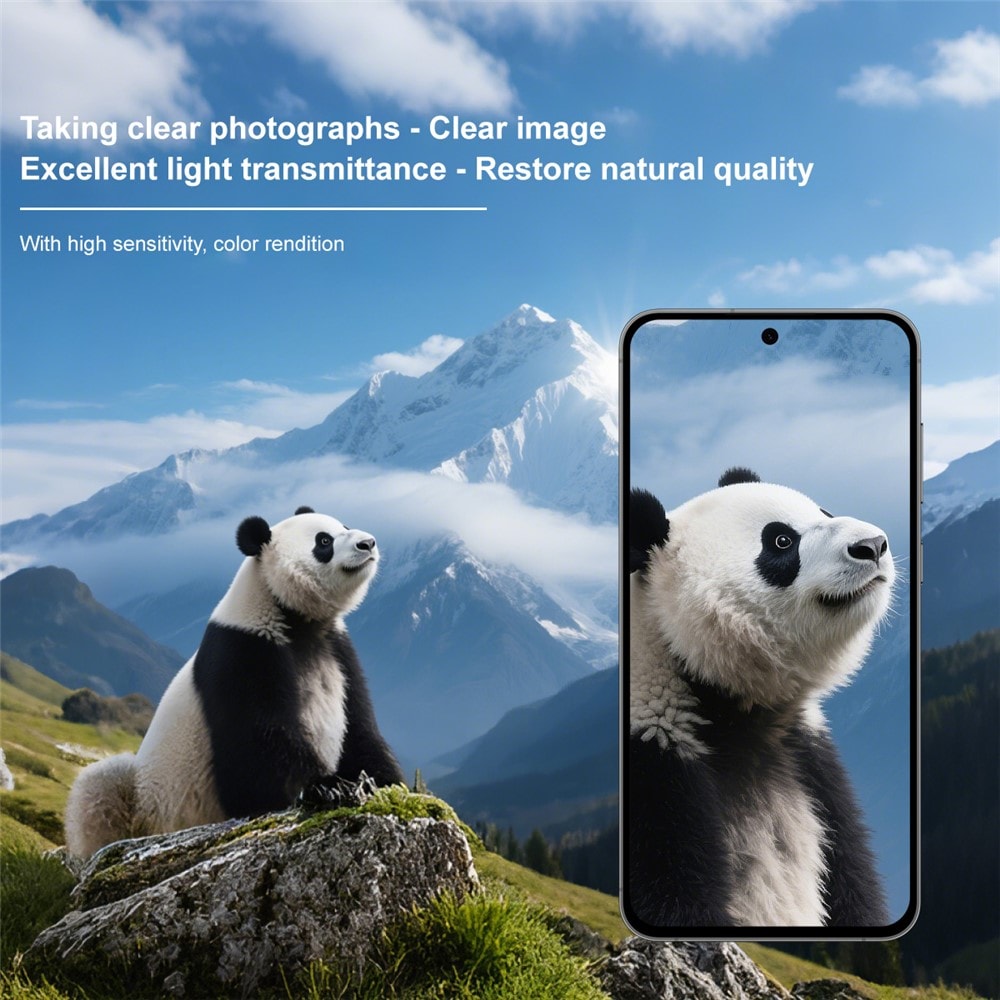 Samsung Galaxy S25 FE Kameraskydd i glas, Genomskinlig