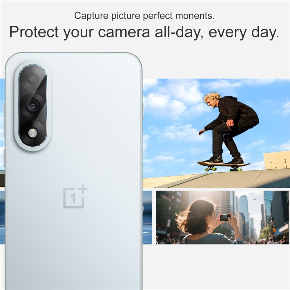  OnePlus Nord 5 Kameraskydd i glas, Genomskinlig