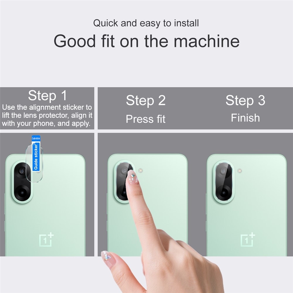  OnePlus Nord CE5 Kameraskydd i glas, Genomskinlig