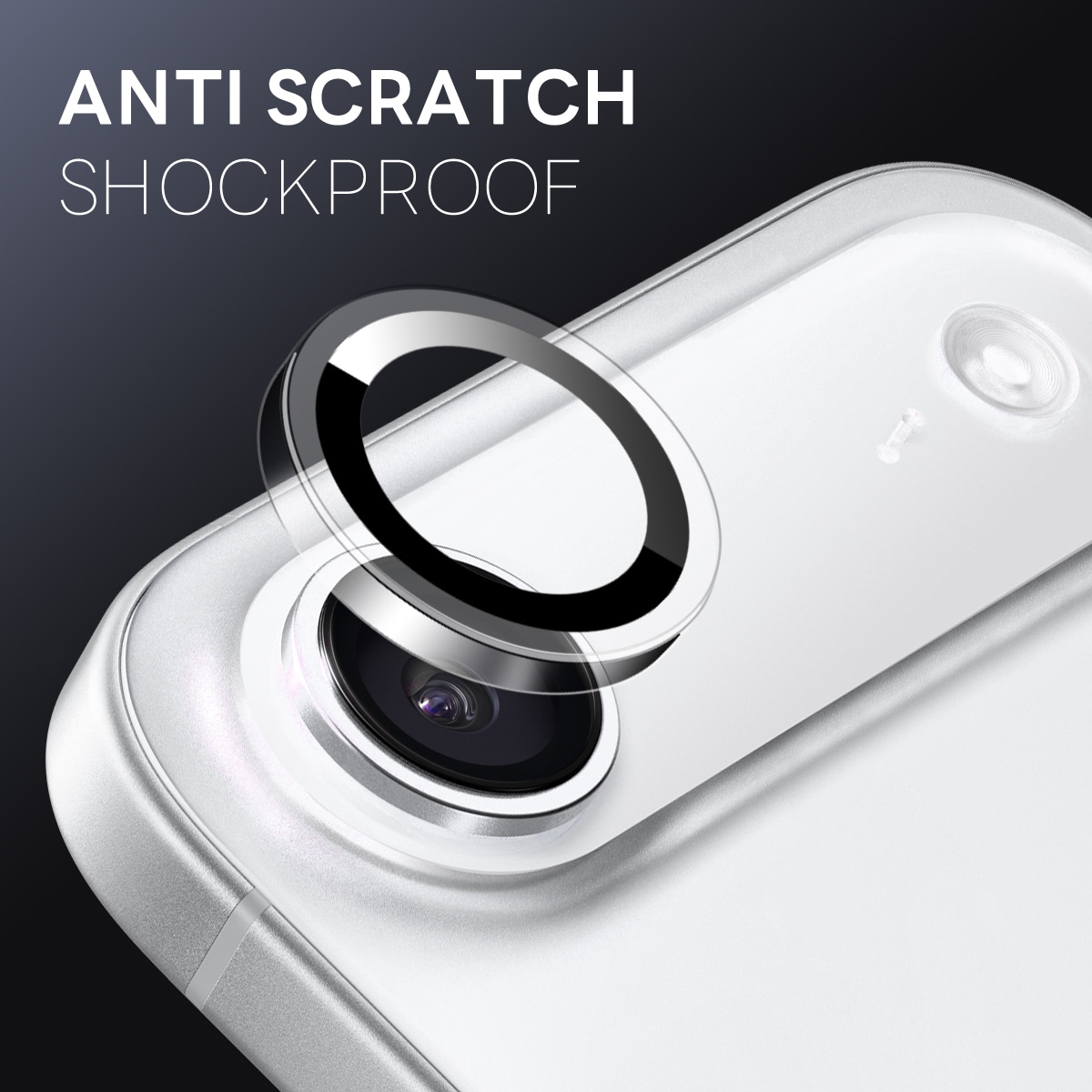 iPhone 17 Air Linsskydd i härdat glas Svart