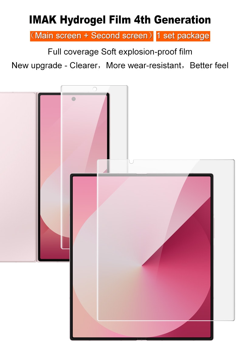 Samsung Galaxy Z Fold 7 Heltäckande mjuka skärmskydd