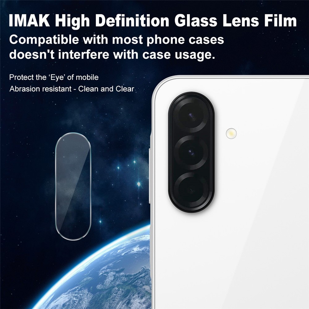 Samsung Galaxy A17 Kameraskydd i glas, Genomskinlig