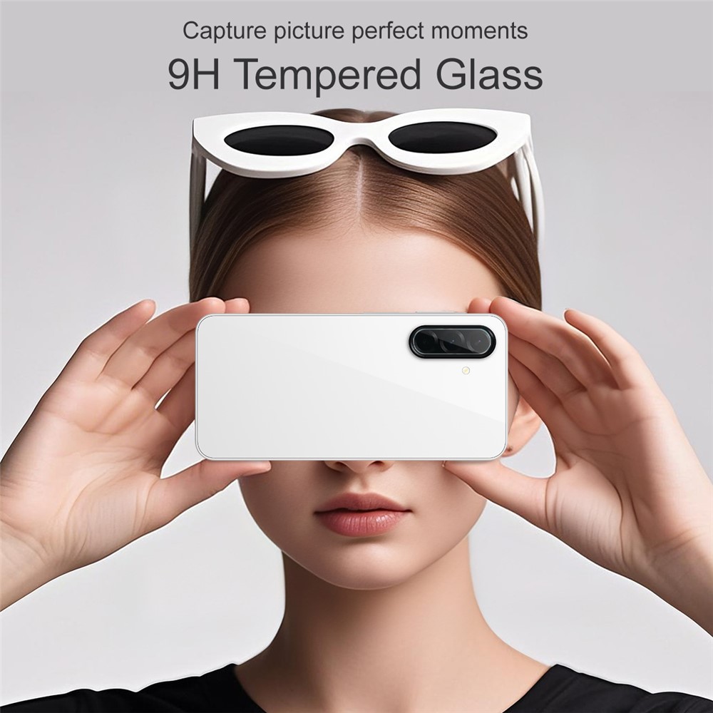 Samsung Galaxy A17 Kameraskydd i glas, Genomskinlig