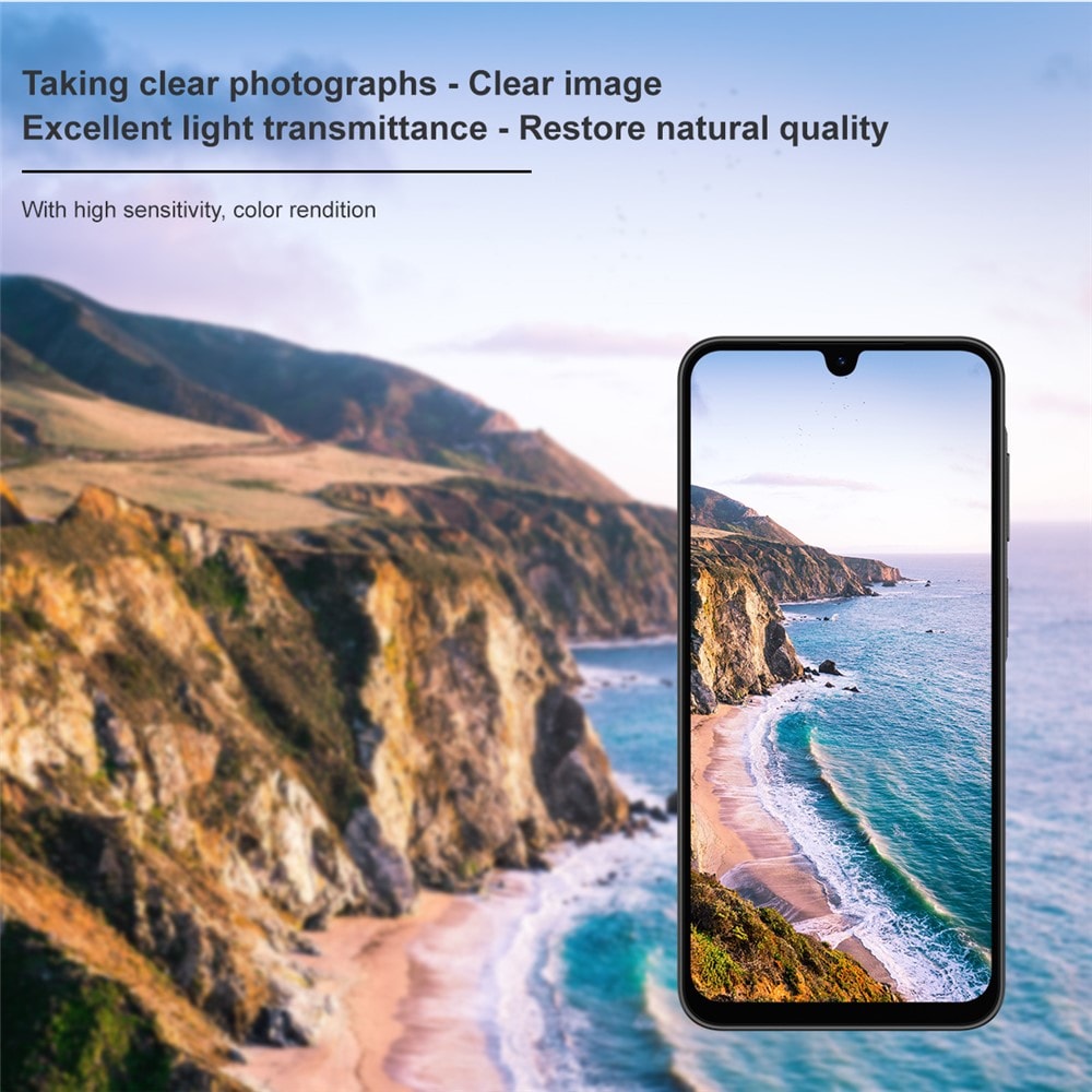 Samsung Galaxy A17 Kameraskydd i glas, Genomskinlig