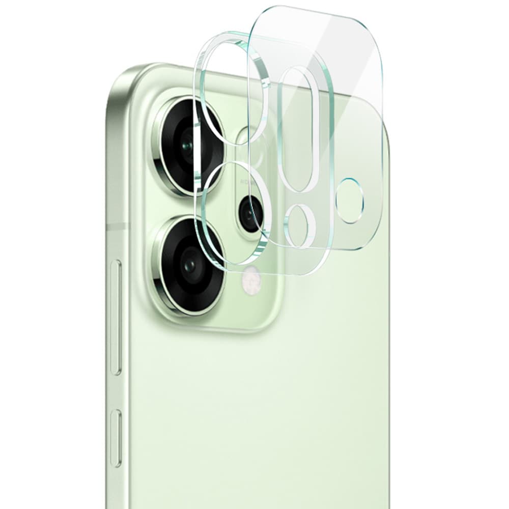 Oppo Reno 14 Kameraskydd i glas, Genomskinlig
