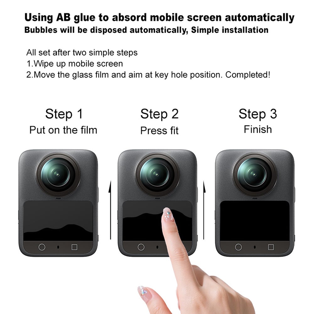 Insta360 Go Ultra Skärmskydd i Härdat Glas