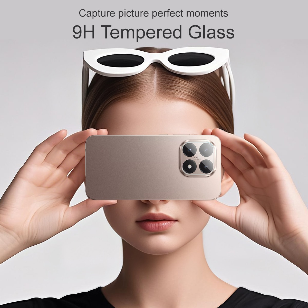 Xiaomi 15T Kameraskydd i glas, Genomskinlig