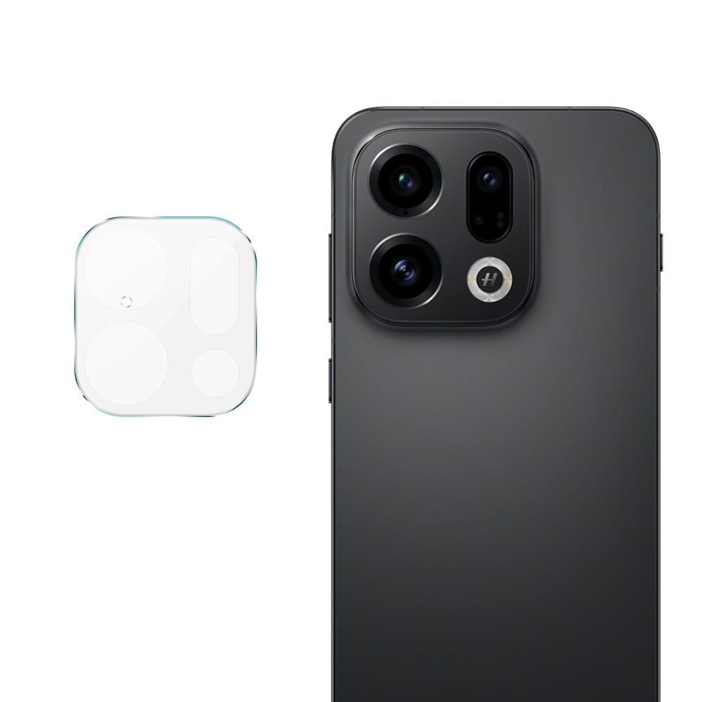 Oppo Find X9 Kameraskydd i glas, Genomskinlig