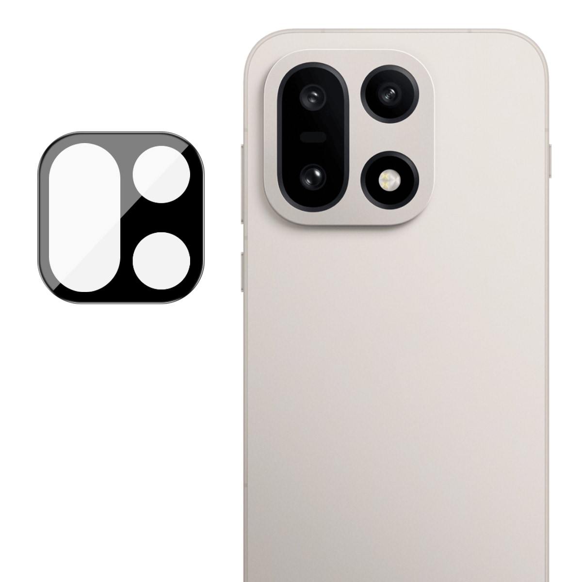  OnePlus 15 Kameraskydd i glas, Svart