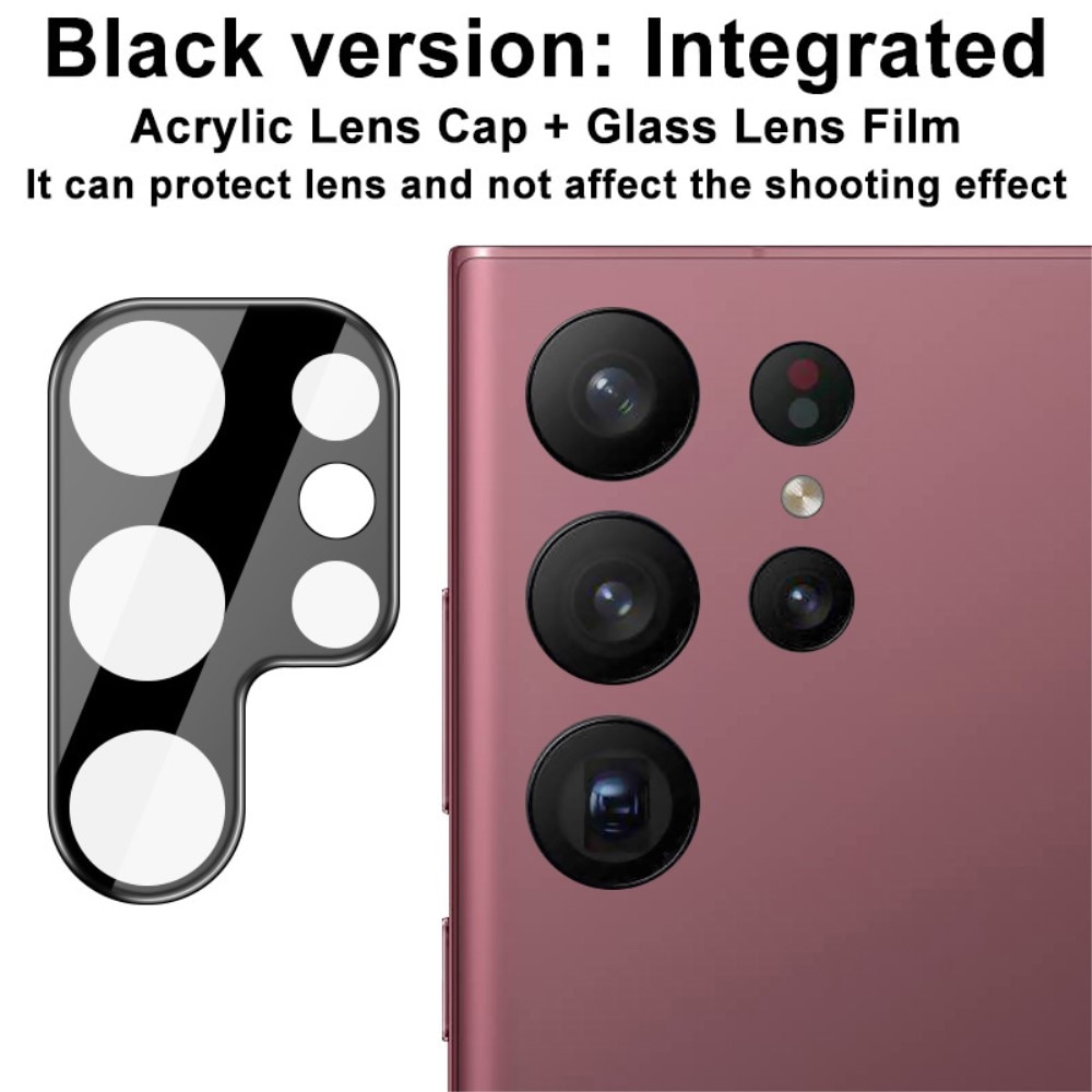 Samsung Galaxy S23 Ultra Kameraskydd i glas, svart