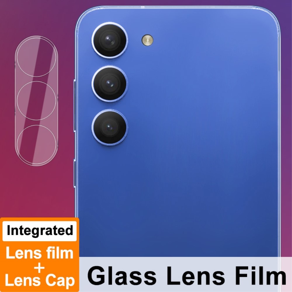 Samsung Galaxy S23/Galaxy S23 Plus Kameraskydd i glas, Genomskinlig