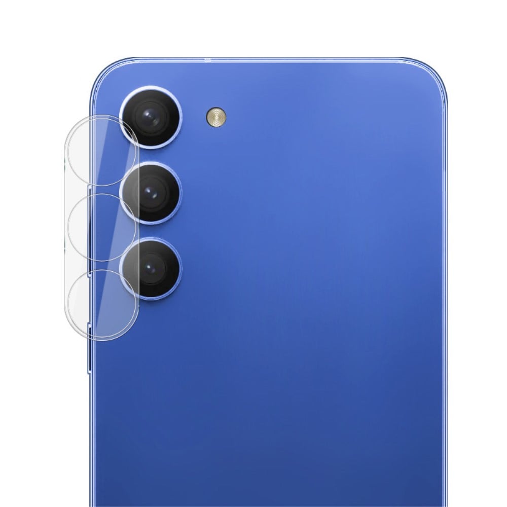 Samsung Galaxy S23/Galaxy S23 Plus Kameraskydd i glas, Genomskinlig