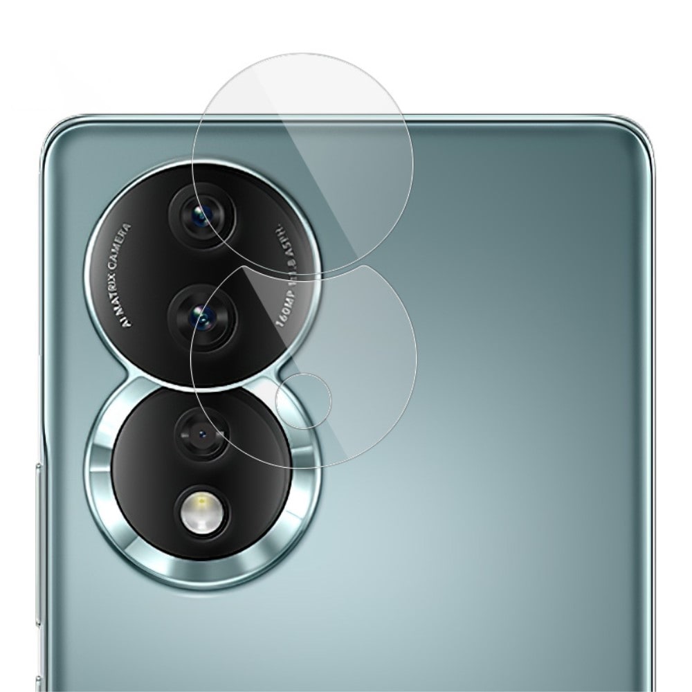  Honor 80 Kameraskydd i glas, Genomskinlig