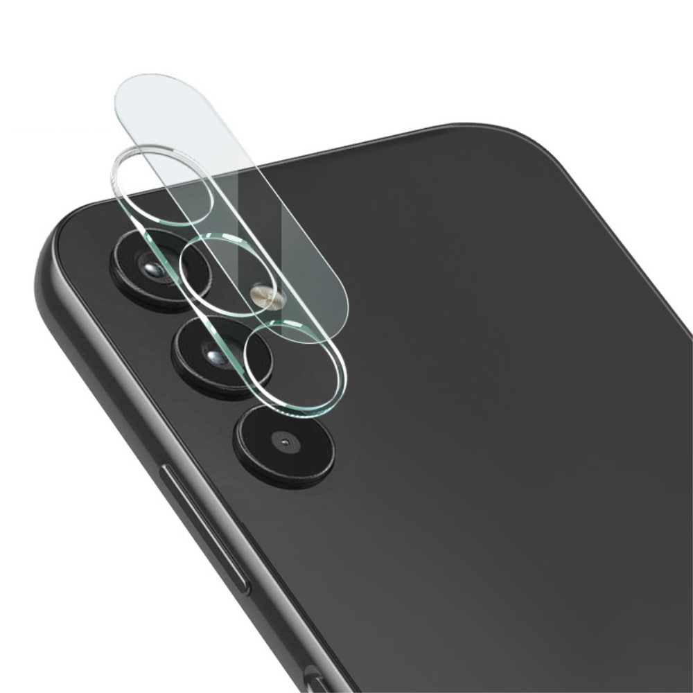 Samsung Galaxy A34 Kameraskydd i glas, Genomskinlig