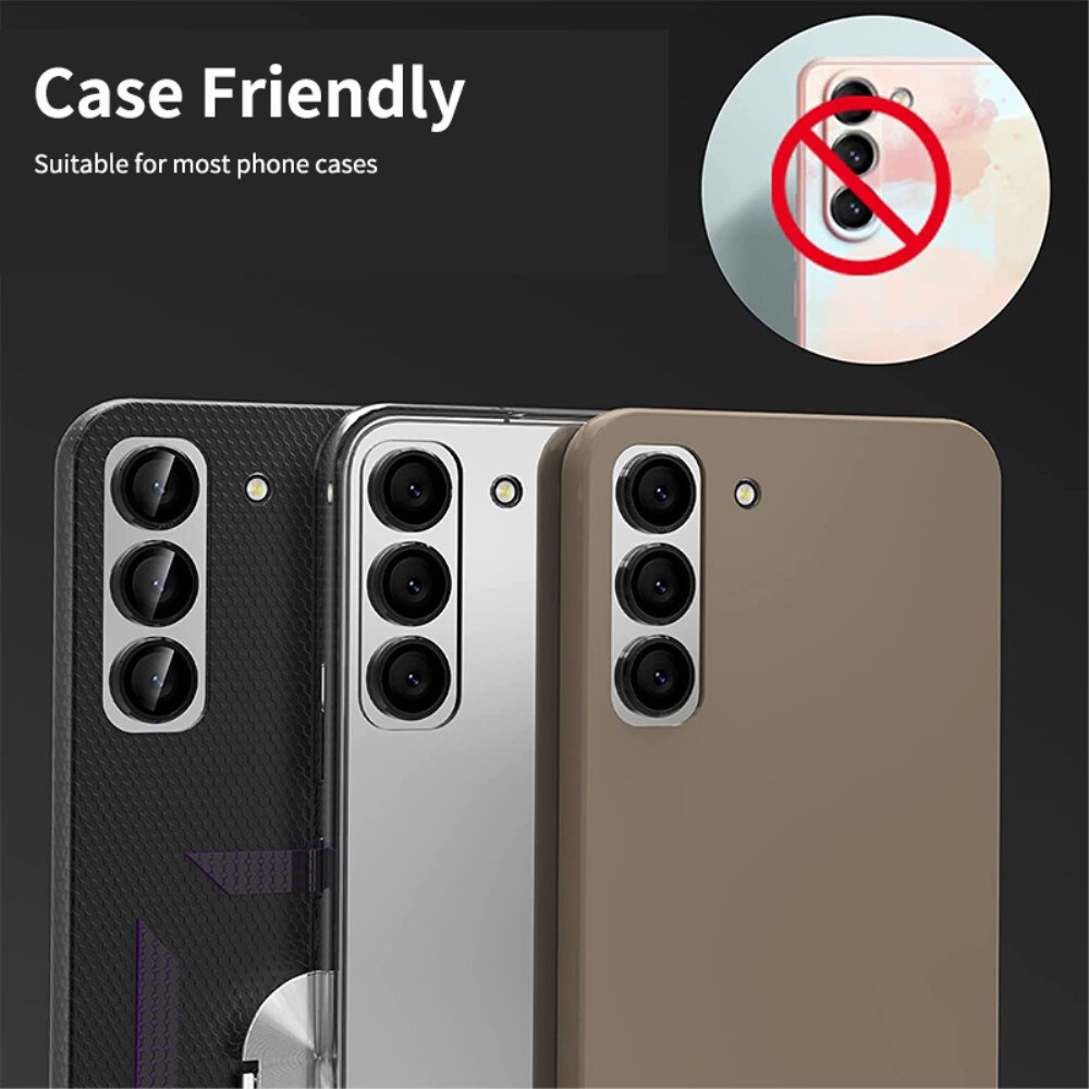 Samsung Galaxy S23/Galaxy S23 Plus Linsskydd i glas & aluminium, Grön