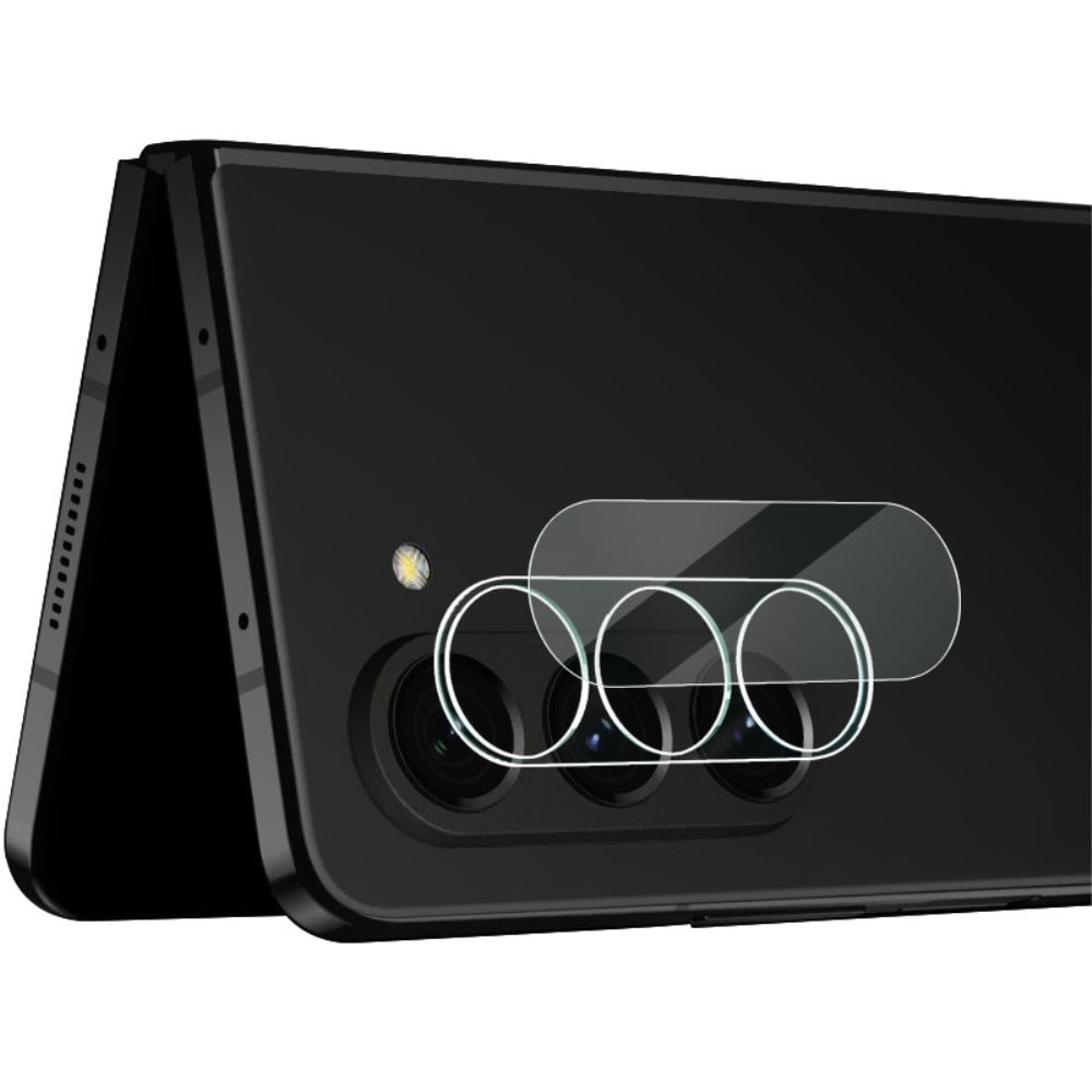 Samsung Galaxy Z Fold 5 Kameraskydd i glas, Genomskinlig