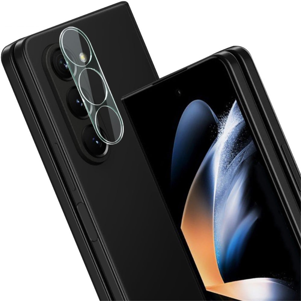 Samsung Galaxy Z Fold 5 Kameraskydd i glas, Genomskinlig