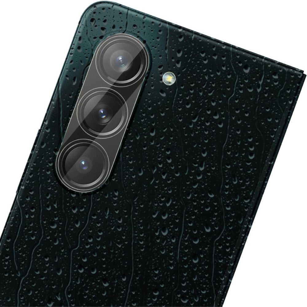 Samsung Galaxy Z Fold 5 Kameraskydd i glas, Genomskinlig