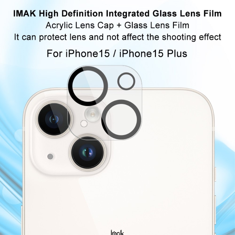 iPhone 15 Kameraskydd i glas