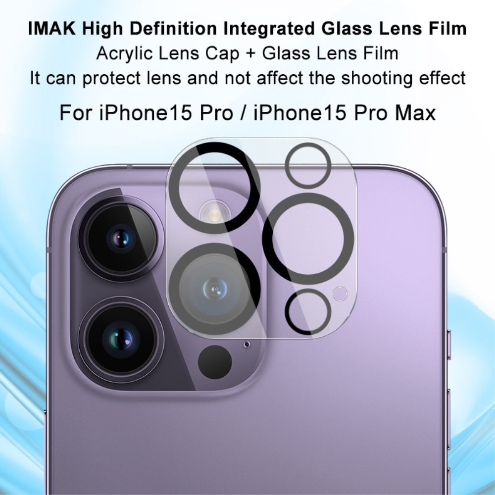 iPhone 15 Pro Max Kameraskydd i glas