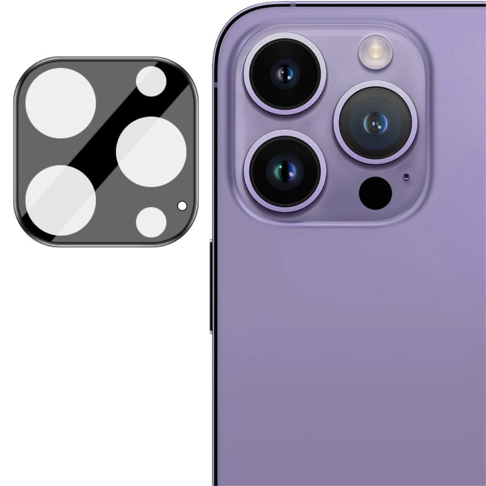 iPhone 15 Pro Kameraskydd i glas, svart