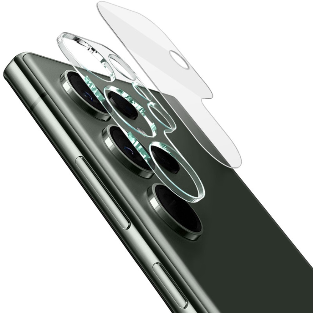 Samsung Galaxy S24 Ultra Kameraskydd i glas, Genomskinlig