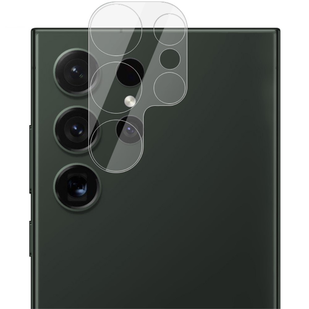 Samsung Galaxy S24 Ultra Kameraskydd i glas, Genomskinlig