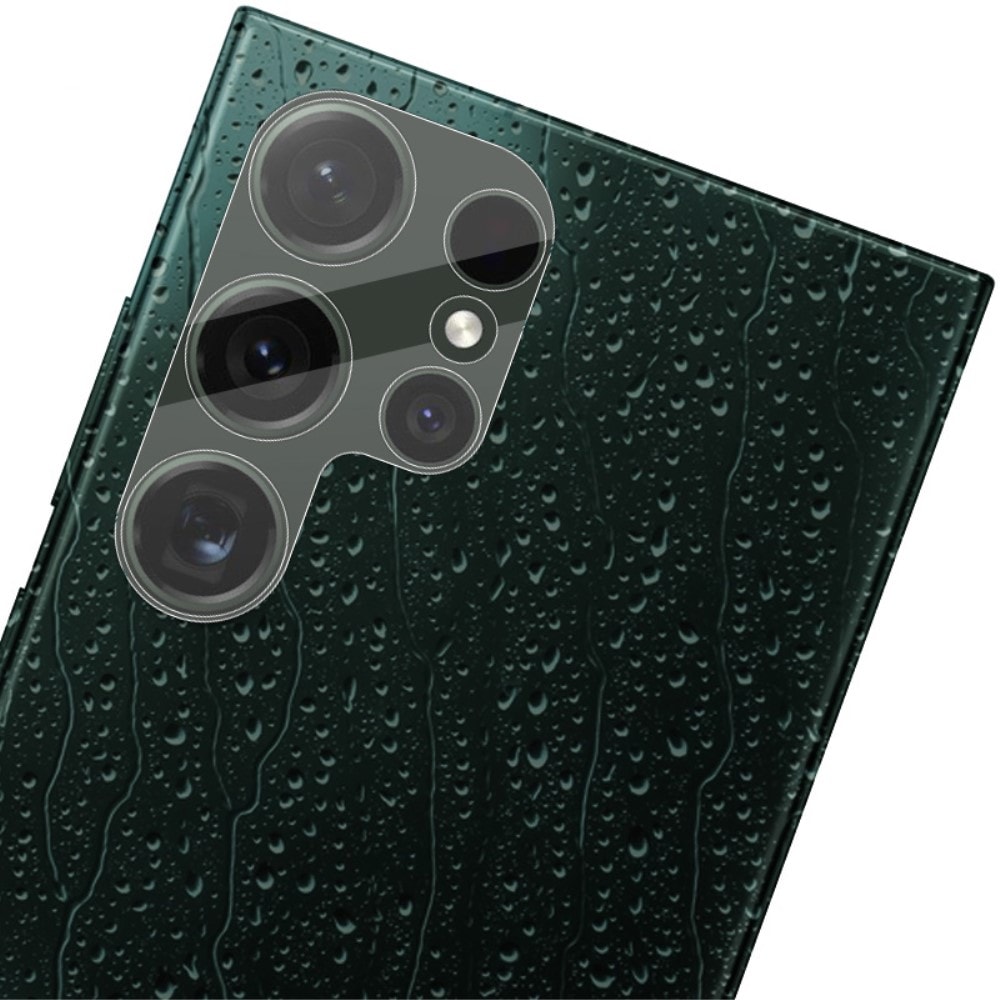 Samsung Galaxy S24 Ultra Kameraskydd i glas, Genomskinlig