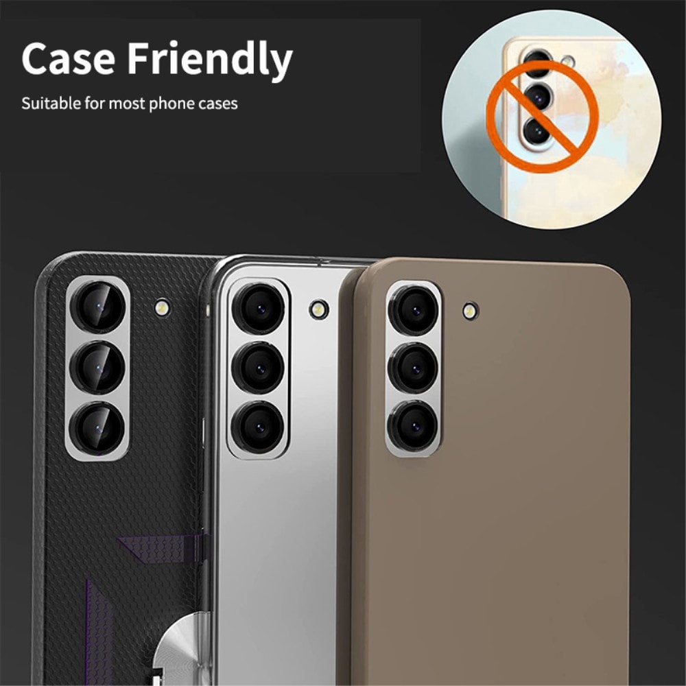 Samsung Galaxy S24 Plus Linsskydd i glas & aluminium, Lila