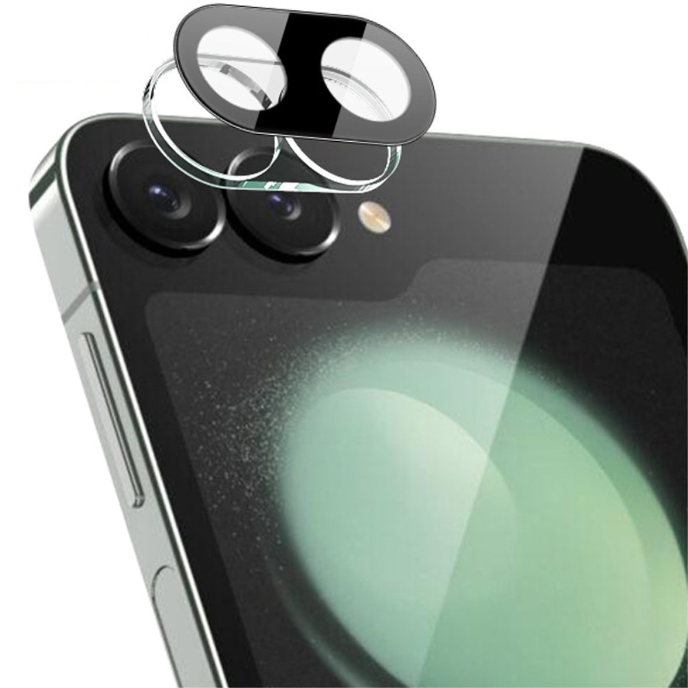 Samsung Galaxy Z Flip 6 Kameraskydd i glas, svart