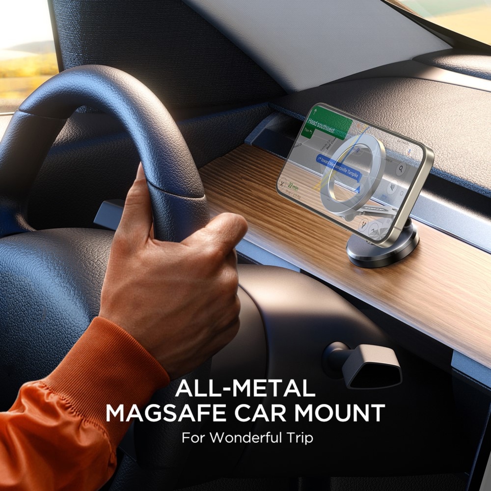 Ihopvikbart Magnetisk MagSafe-bilhållare, svart