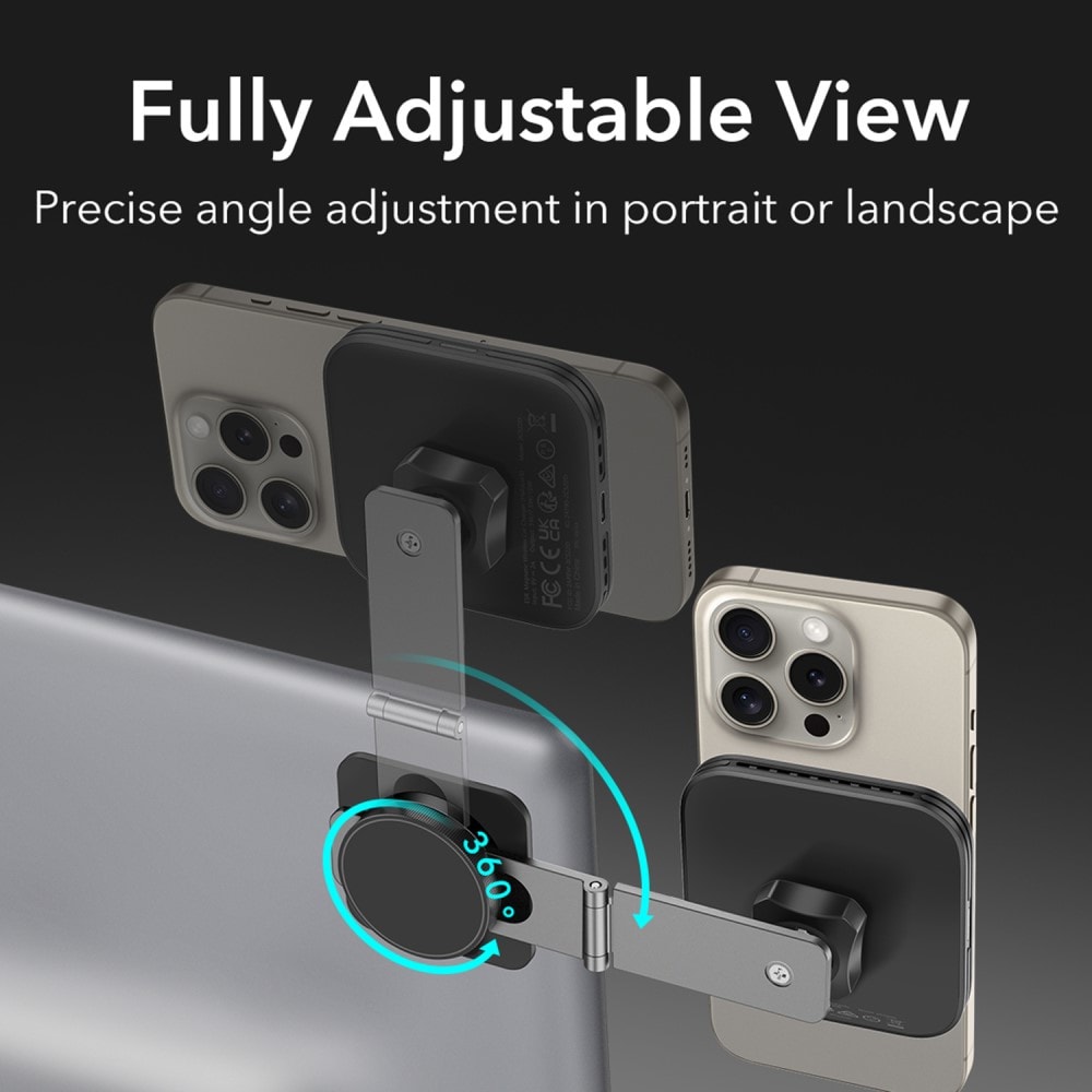 Tesla Touchscreen MagSafe Qi2 trådlös billaddare, svart