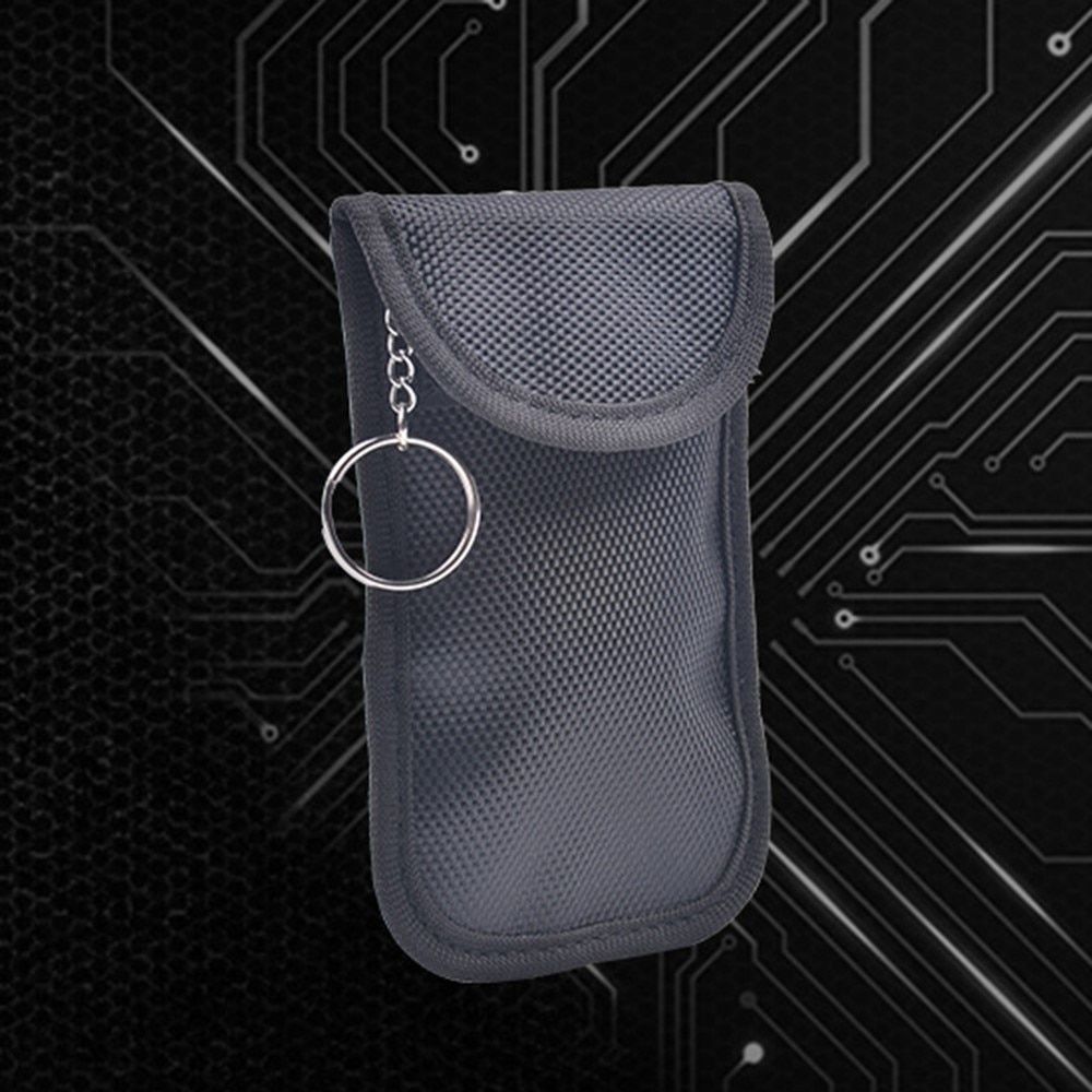 Keyless Go Bilnyckelfodral med bälteshållare och RFID-skydd, kolfiber