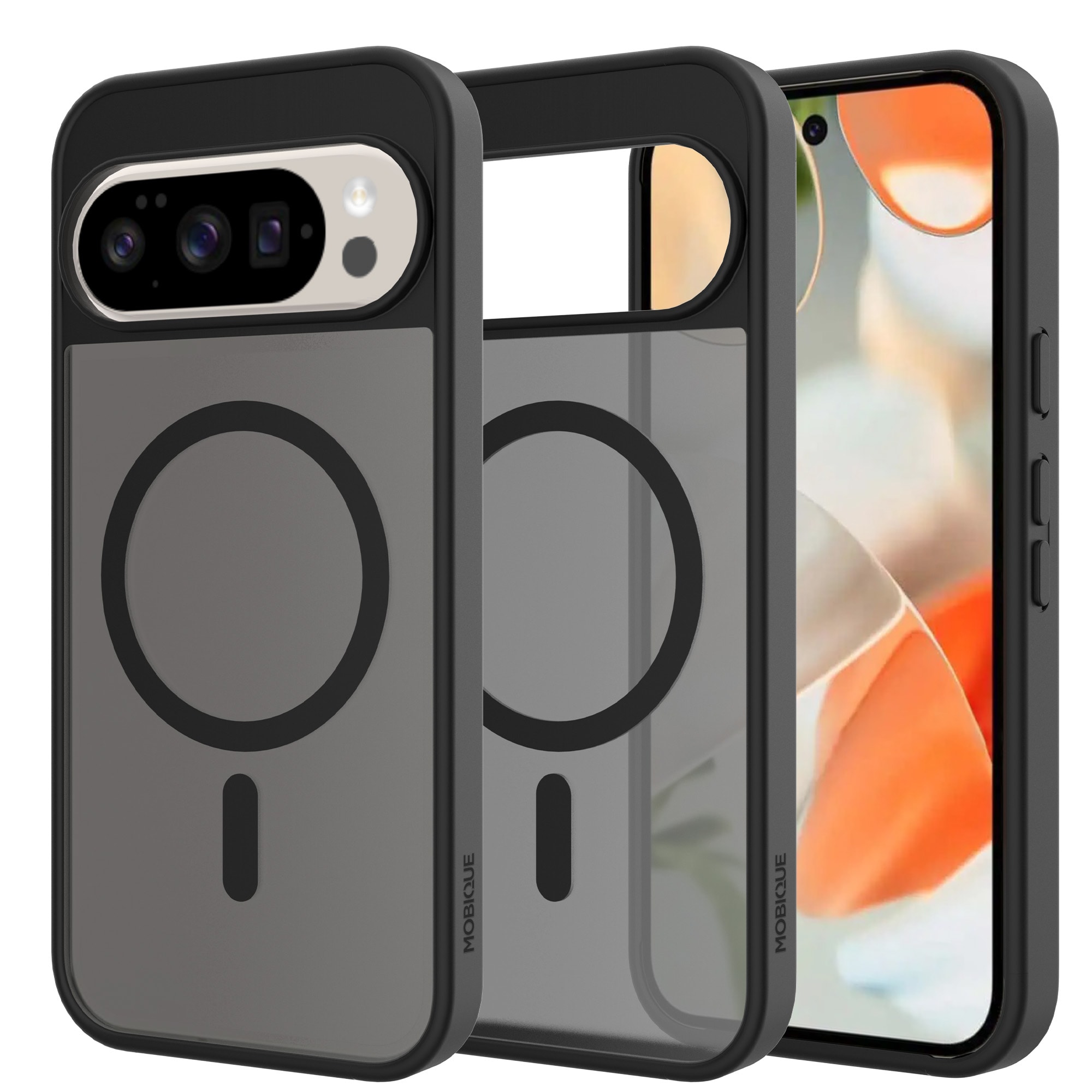 Google Pixel 10 Pro XL Hybrid-skal Magnetisk, Frosted Black