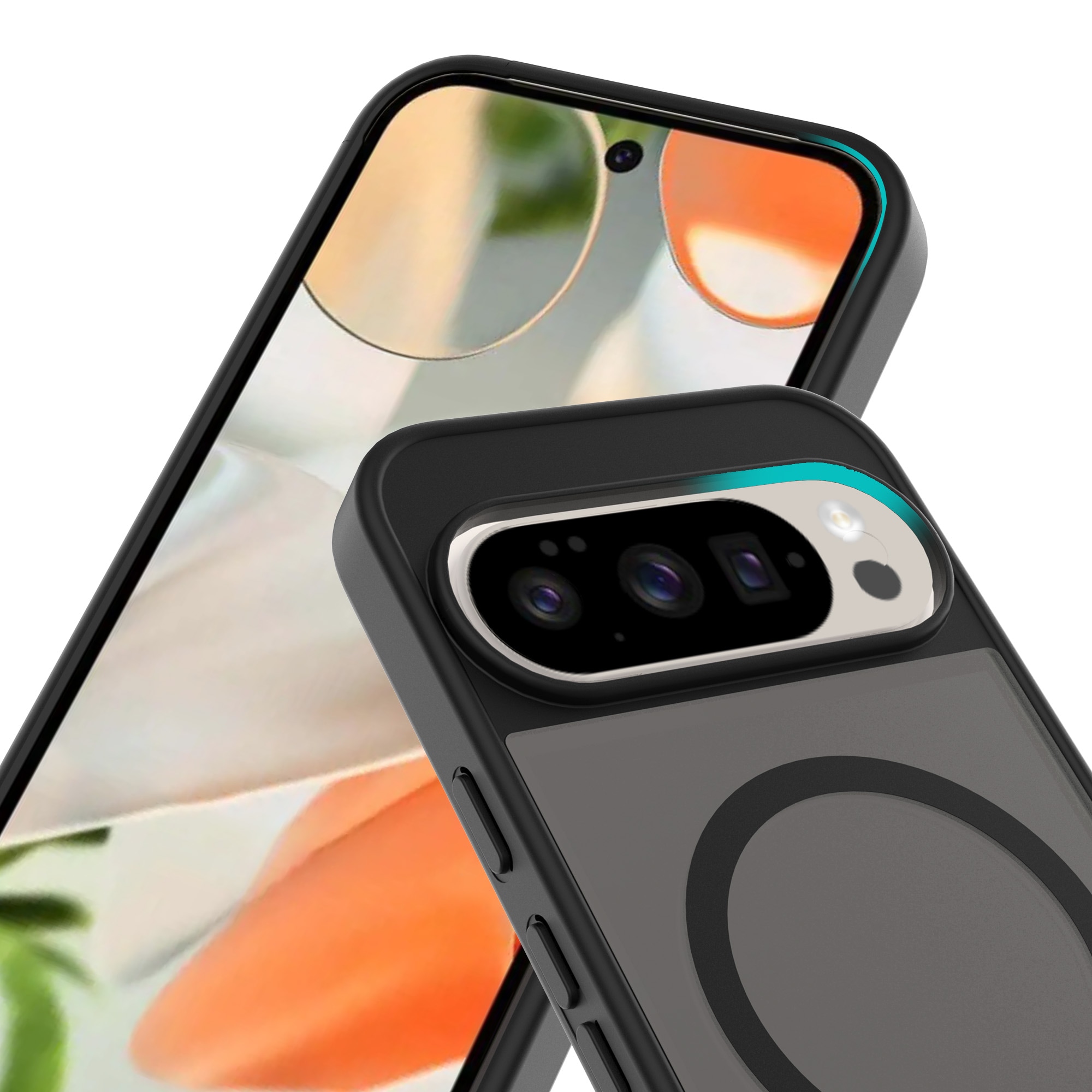 Google Pixel 10 Pro XL Hybrid-skal Magnetisk, Frosted Black